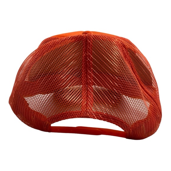 OTTO "Country Bumkin" Orange Snap Back Trucker Hat - Picture 3 of 6